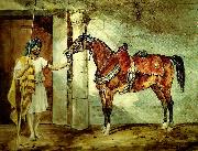 charles emile callande cheval arabe oil painting